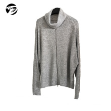 Autumn Winter European Fashion womens cotton sweaters Turtleneck zippered sweaters women